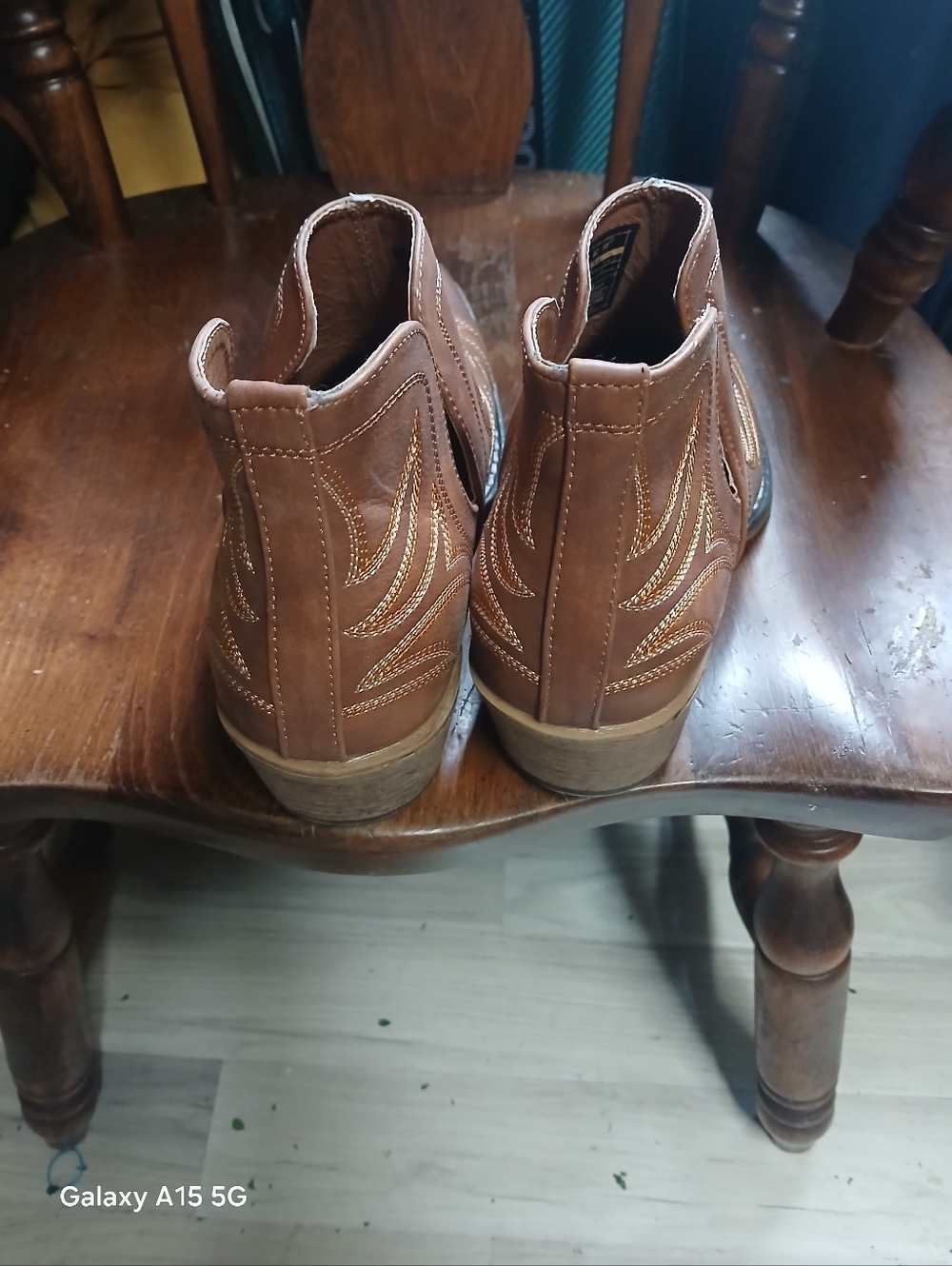 Roper Women Brown Western Chelsea Boots - Classic Pull-On Style - Picture 3 of 5